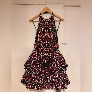 McQ by Alexander McQueen- NWT Red and Black Backless Dress